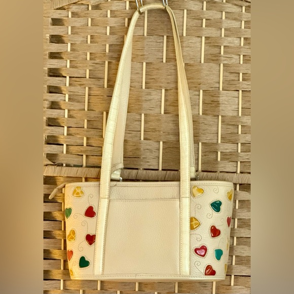 Brighton Ivory Handbag with Colorful Heart Accents - Picture 3 of 16